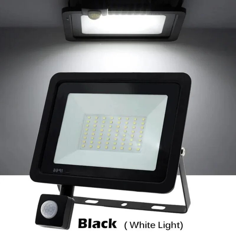 Outdoor Lighting Amazon - PIR モーションセンサー LED 投光器 220V 防水誘導ランプスポットライト屋外庭街路壁中庭