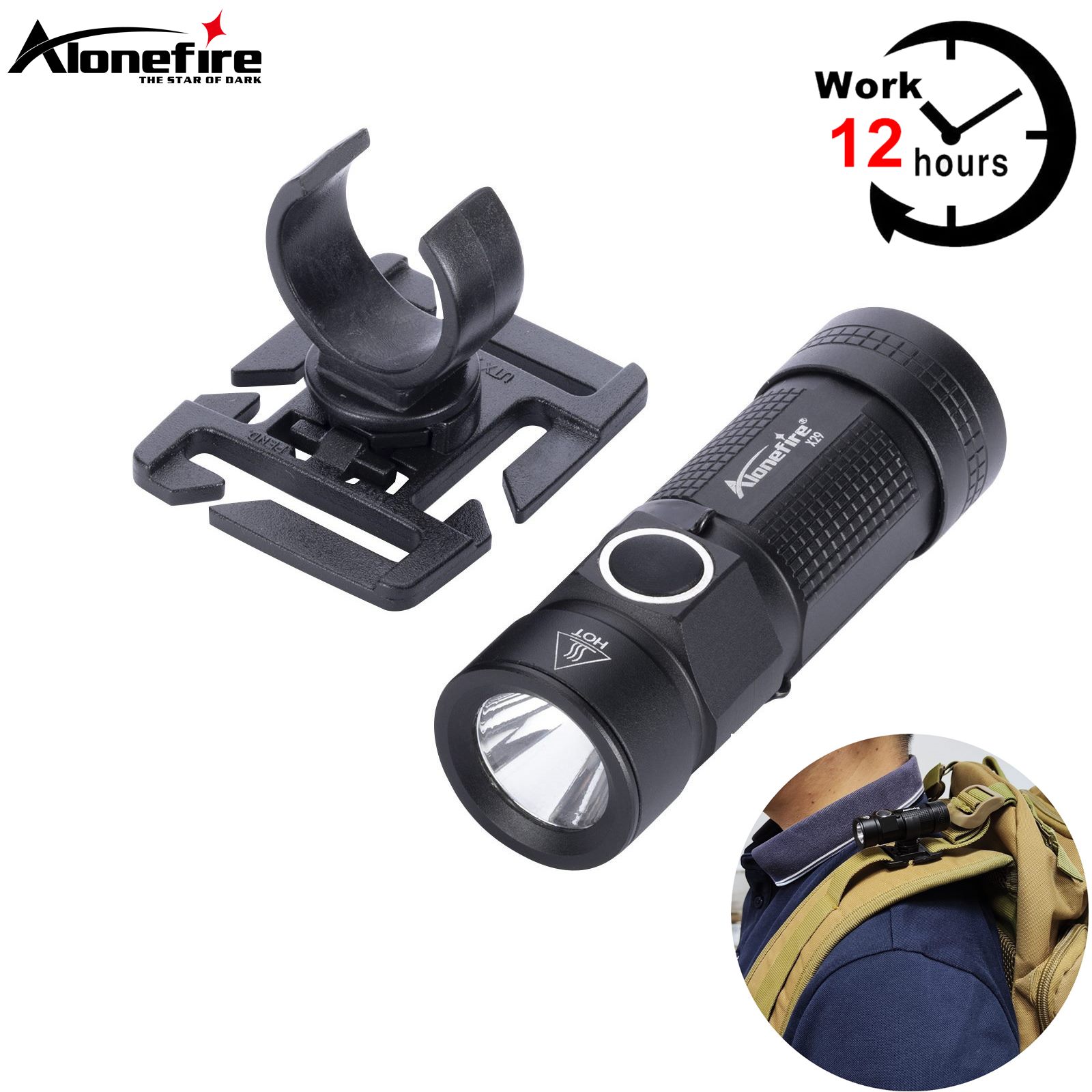 Outdoor Lighting Not Working - Xpg-ミニLEDポータブル懐中電灯,リングクリップ,屋外バックパック,帽子ポケット,ハイキングトーチ,12時間,仕事,c123a buds,x29