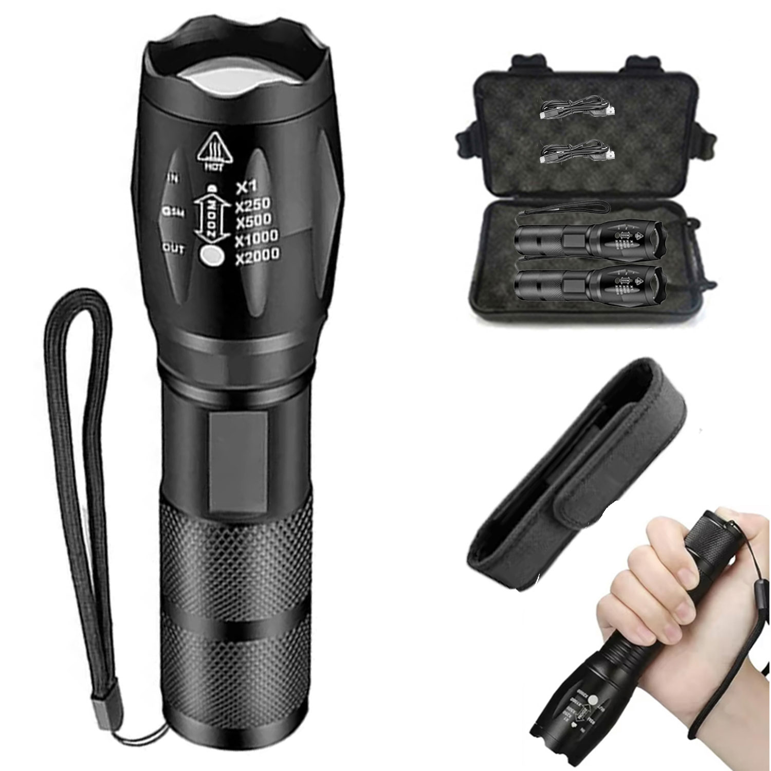 Outdoor Lighting Not Working - 強力な LED トーチ屋外ハンドヘルド懐中電灯ポータブル伸縮ズームキャンプ防水戦術懐中電灯作業灯