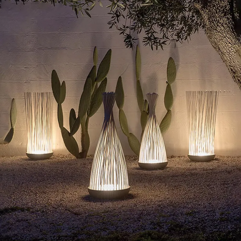 Outdoor Lighting Ip65 - 屋外用IP65防水芝生LEDアンビエントライト、公園用ダイナミック水模様光ファイバーリードライト、ヴィラガーデンテラスフロア用