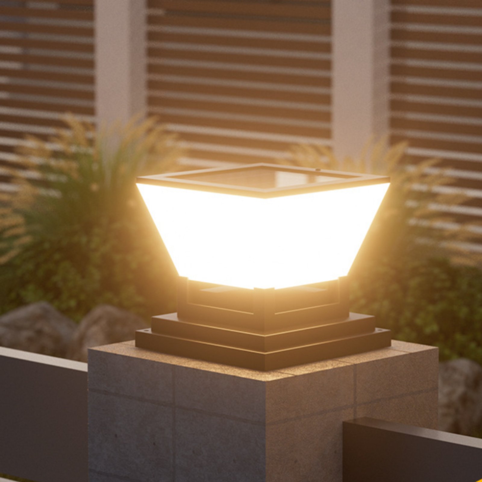 Outdoor Lighting Ip65 - ソーラーポストライト防水ソーラーフェンスライトフェンスキャップランタン防水屋外照明取り付け簡単