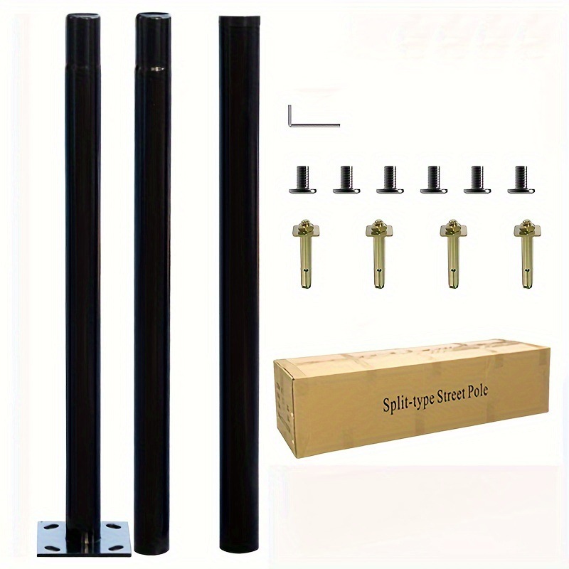 Outdoor Lighting Ground - 3mソーラー屋外分離型ランプポール亜鉛メッキ鋼街路灯ポール（庭園道路照明用）