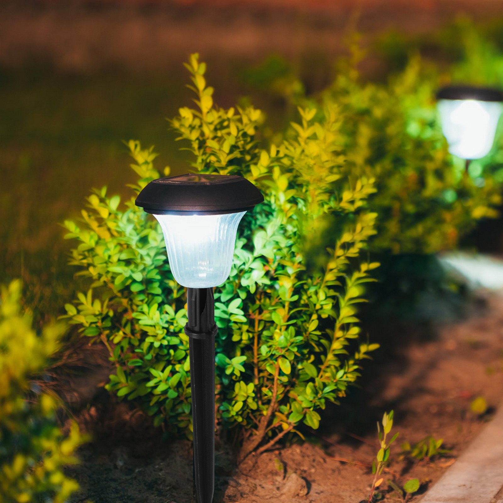 20個入り、芝生用ライト、地面に挿して使用するABS製ソーラ - Outdoor Lighting Pathway のレビューと価格