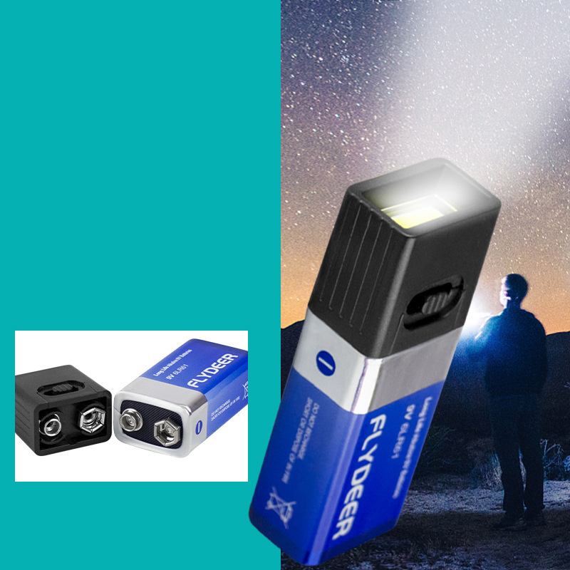 9V バッテリー懐中電灯 9V ミニ LED キーライト 6 - Outdoor Lighting Not Working のレビューと価格