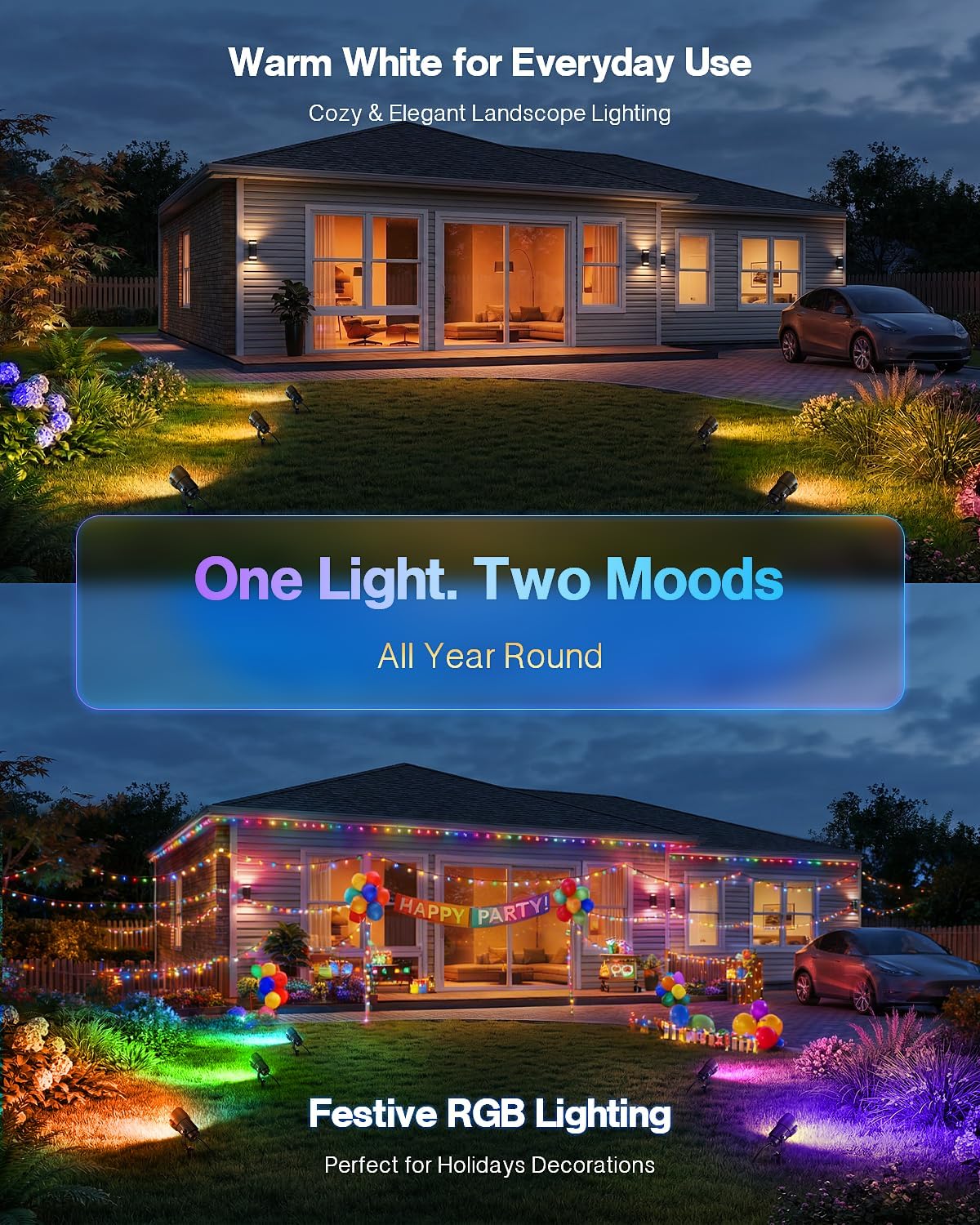 HIBOITEC 12W RGBCWWW景観照明キット、30 - Outdoor Lighting Kits Low Voltage のレビューと価格