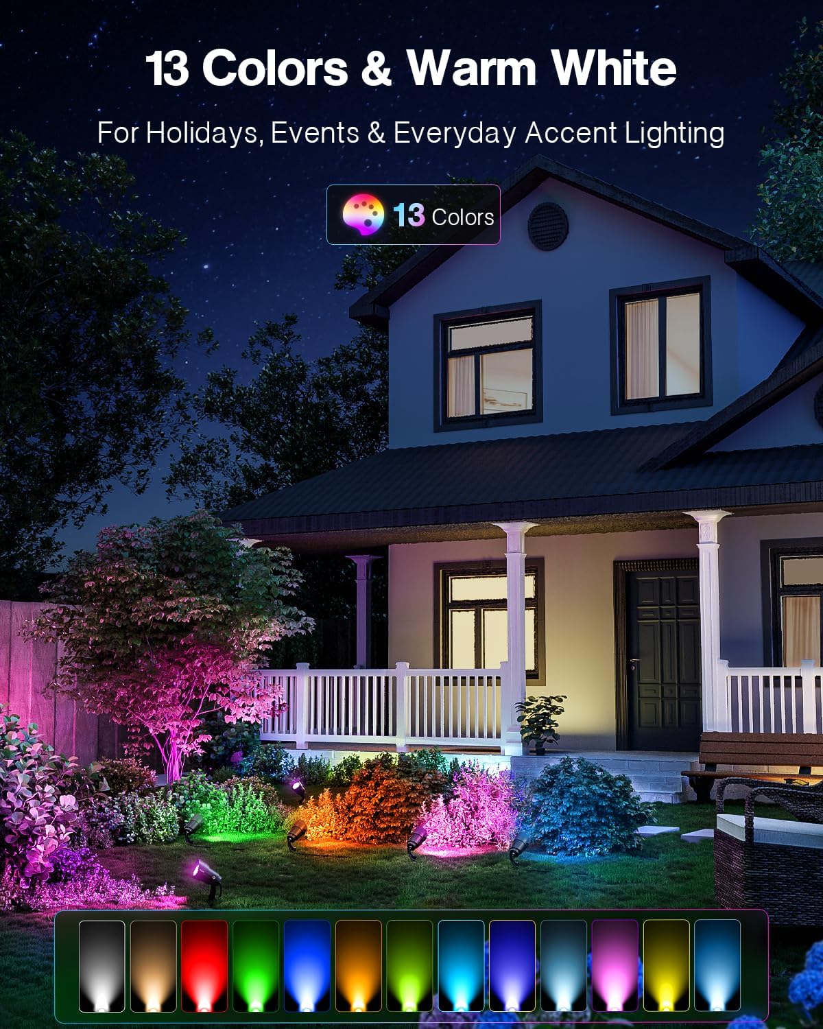 HIBOITEC 12W RGBCWWW景観照明キット、30 - Outdoor Lighting Kits Low Voltage のレビューと価格
