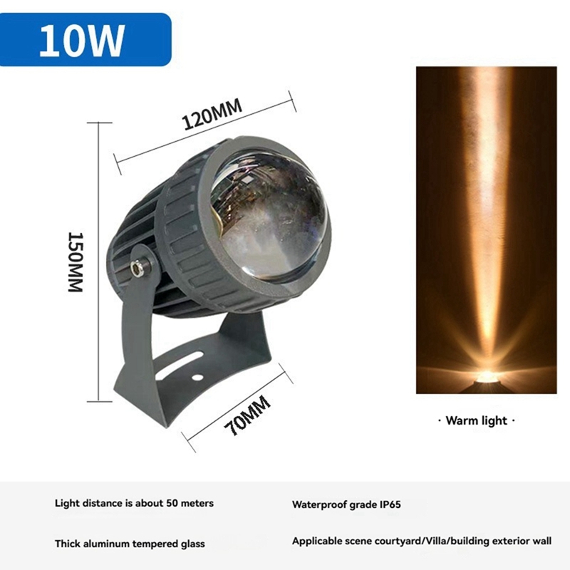 屋外 LED ガーデン ウォール スポットライト 10W 景 - Outdoor Lighting Beacon のレビューと価格