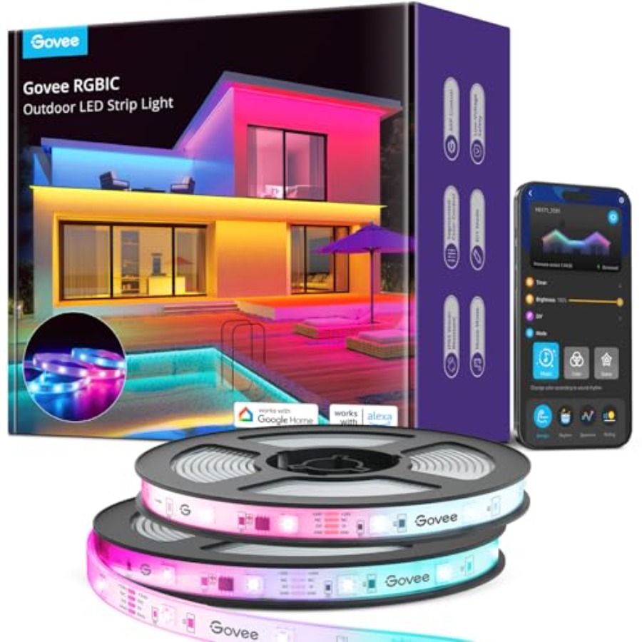 パティオや軒先の装飾用屋外LEDストリップライト、シリコンコ - Outdoor Lighting Led Strip のレビューと価格