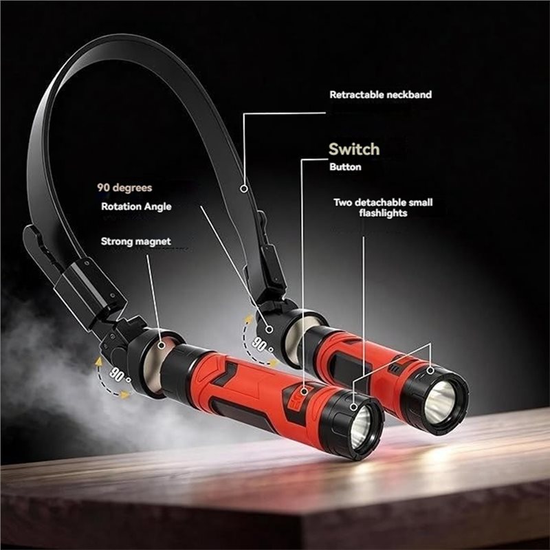 TFORU充電式LEDネックライト。磁石で固定でき、両手が自 - Outdoor Lighting Not Working のレビューと価格