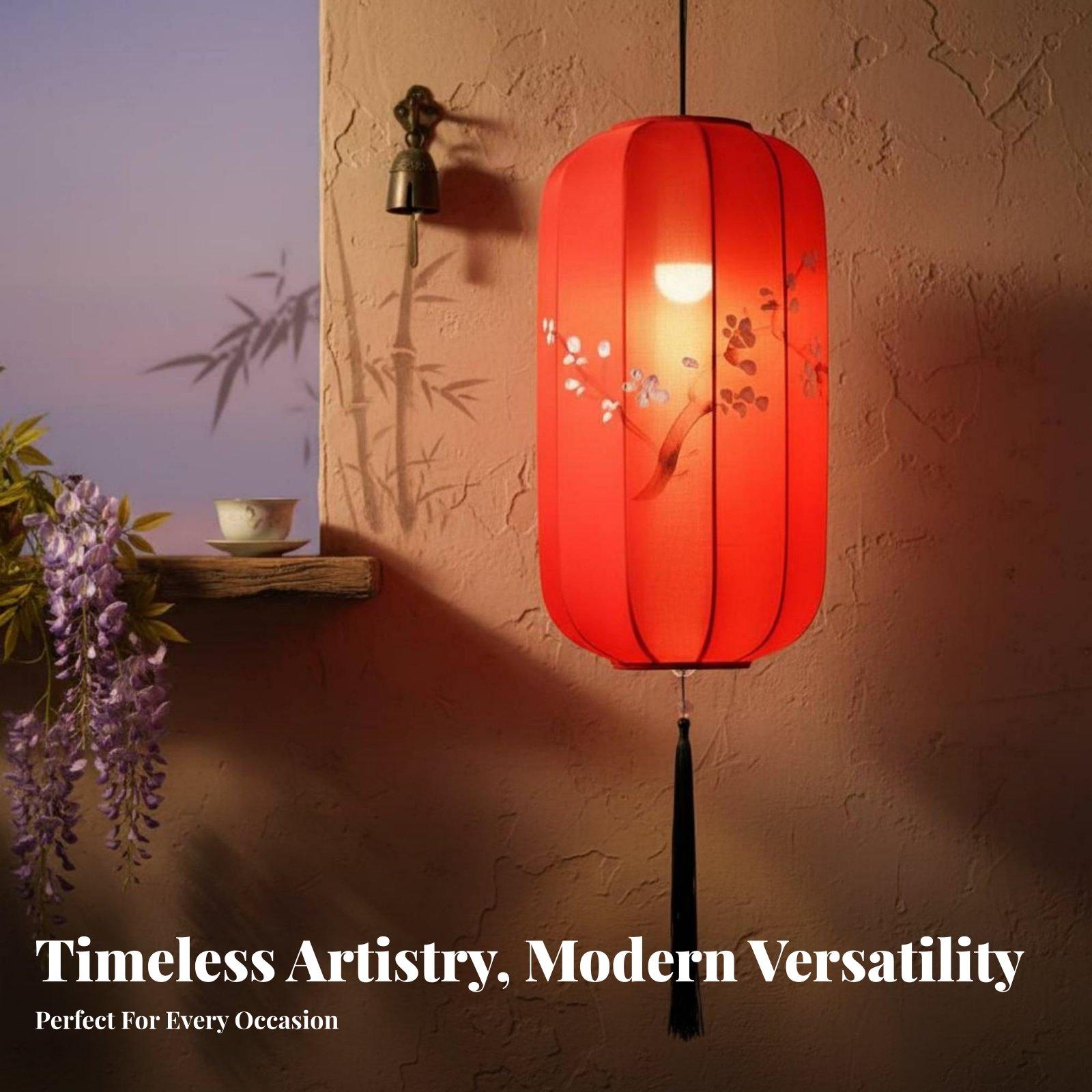 中国風デザインの防水ランタン。屋外レストラン用の手描きの楕円 - Outdoor Lighting Restaurant のレビューと価格