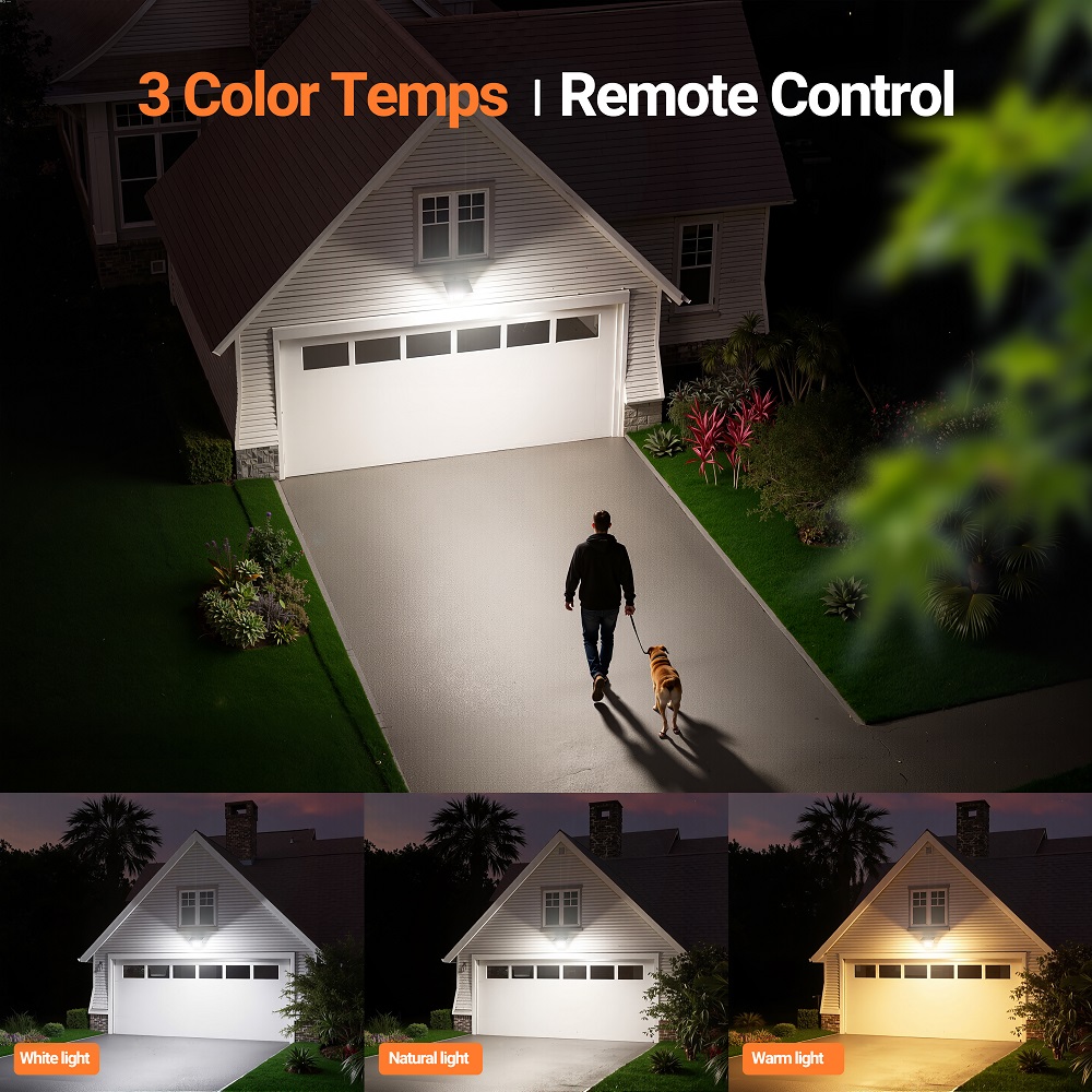 インテルランプ ソーラーフラッドライト 2000LM 200 - Outdoor Lighting Dusk To Dawn のレビューと価格