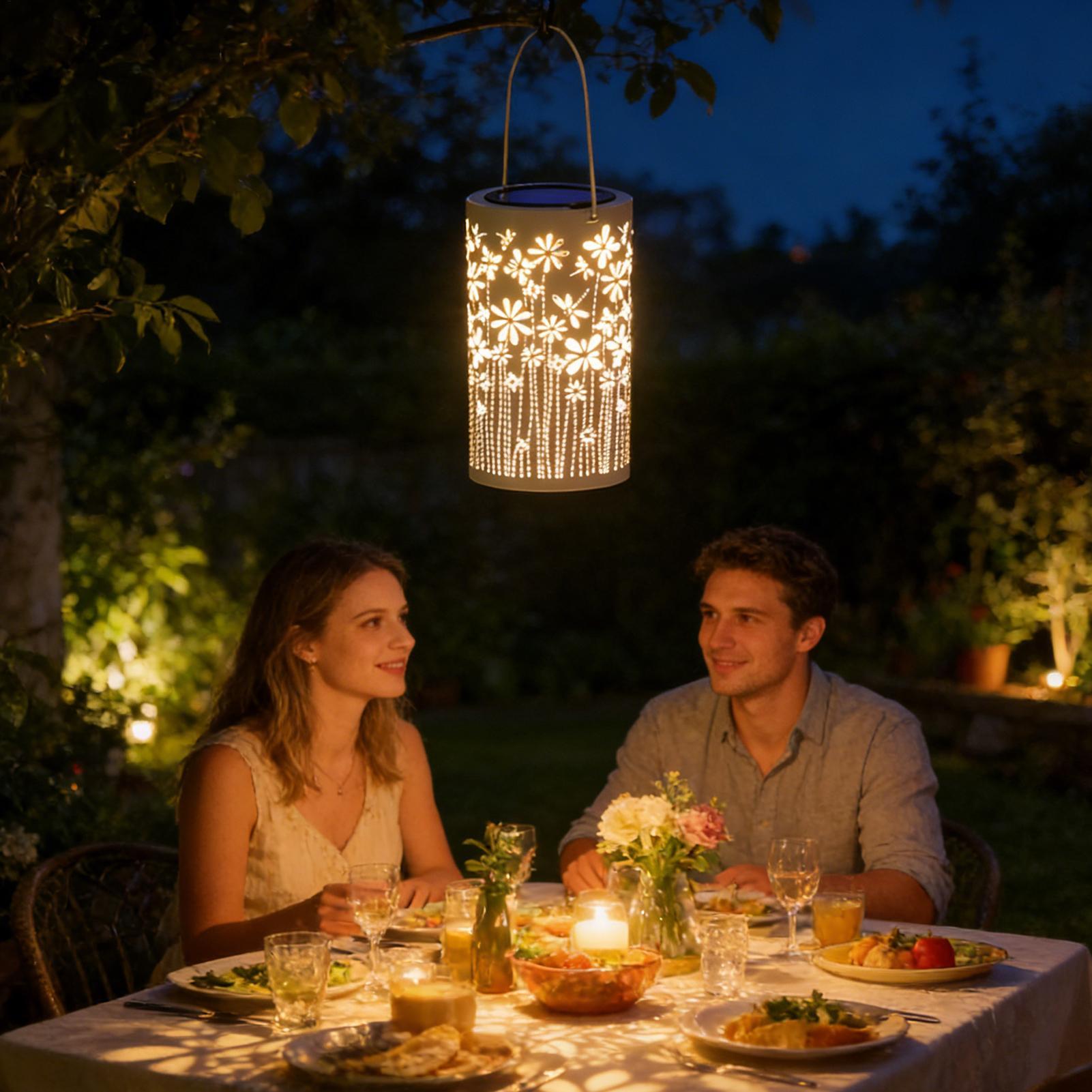 ソーラーハンギングランタン防水フラワーランプ装飾ソーラーライ - Outdoor Lighting Pathway のレビューと価格