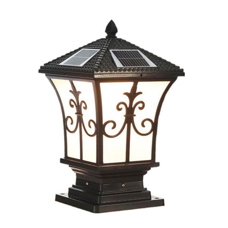 3X LEDソーラーポストライト 屋外用 夕暮れから夜明けま - Outdoor Lighting Dusk To Dawn のレビューと価格