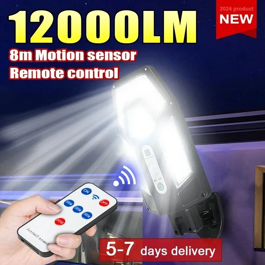 12000LM強力ソーラーウォールランプ、リモコン付き屋外I - Outdoor Lighting Amazon のレビューと価格