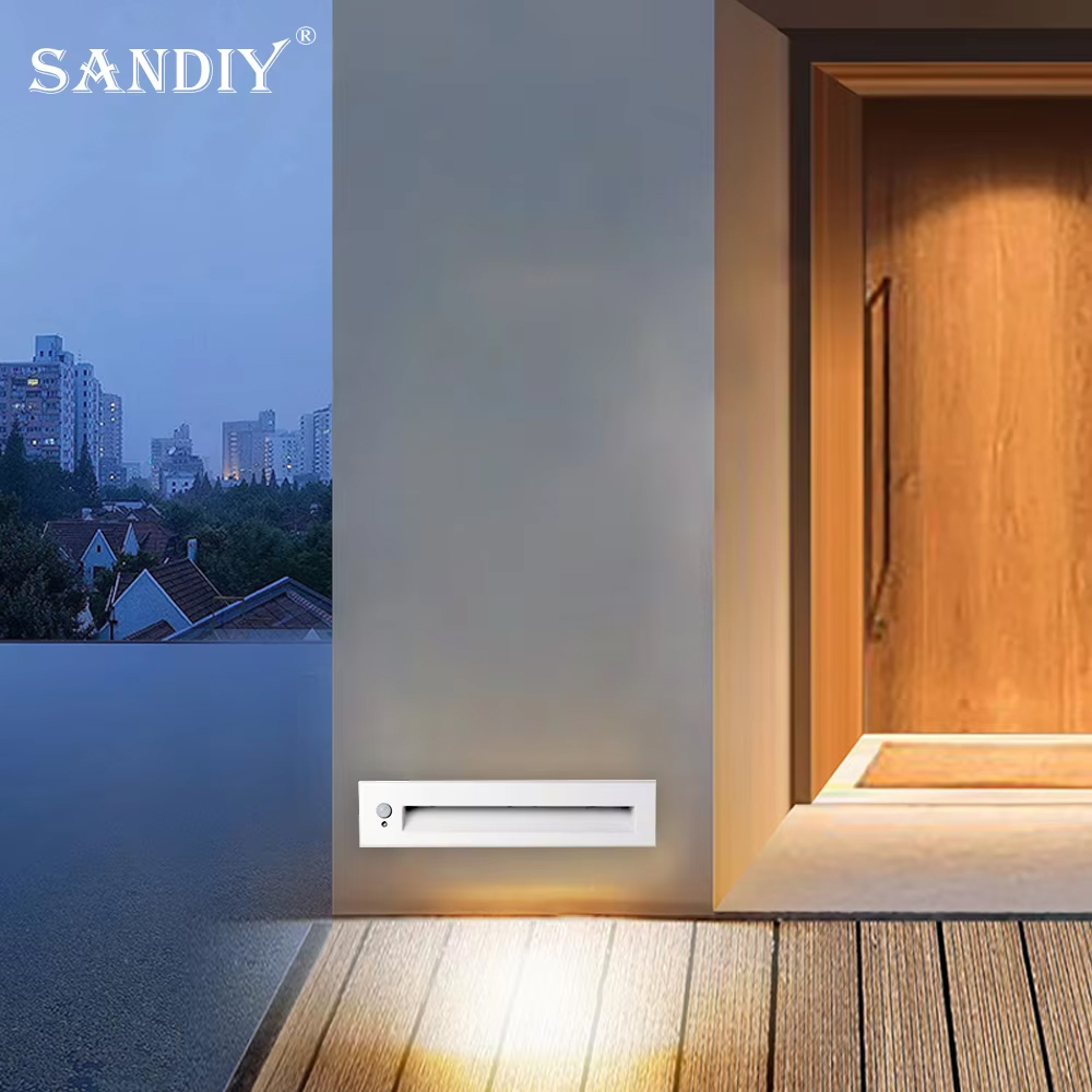 SANDIY 階段ライト モーション センサーの壁の燭台ラン - Outdoor Lighting Amazon のレビューと価格