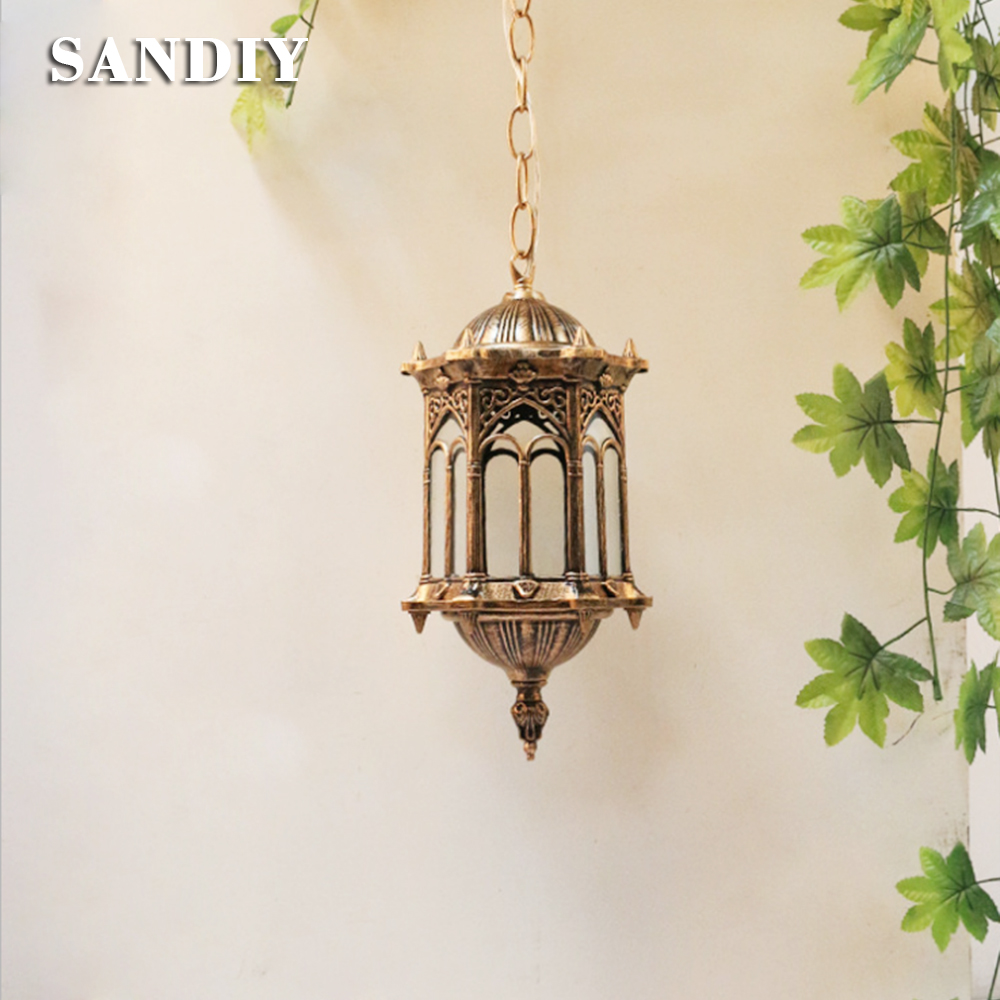 SANDIY 屋外ペンダントランプレトロハングライトヴィンテ - Outdoor Lighting Restaurant のレビューと価格