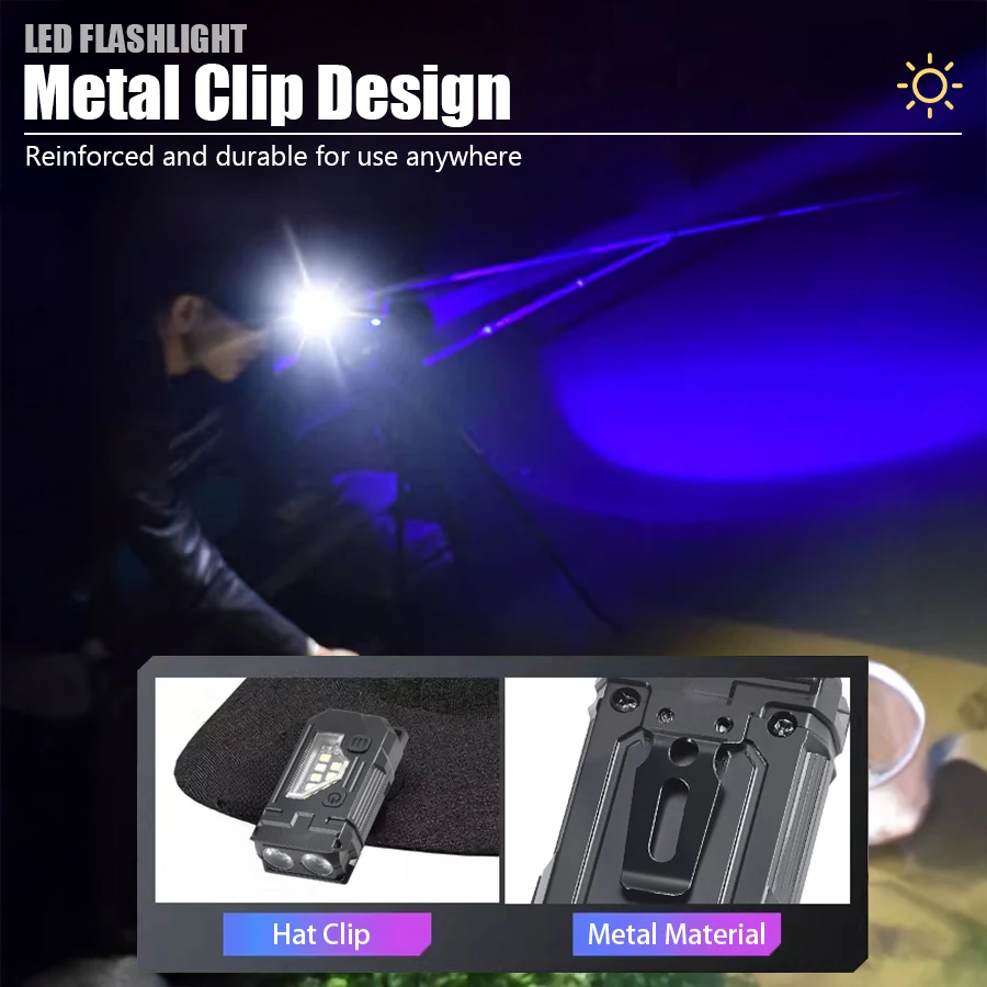 ミニキーホルダーEDC懐中電灯 - ペンクリップと帽子クリッ - Outdoor Lighting Replacement Bulbs のレビューと価格