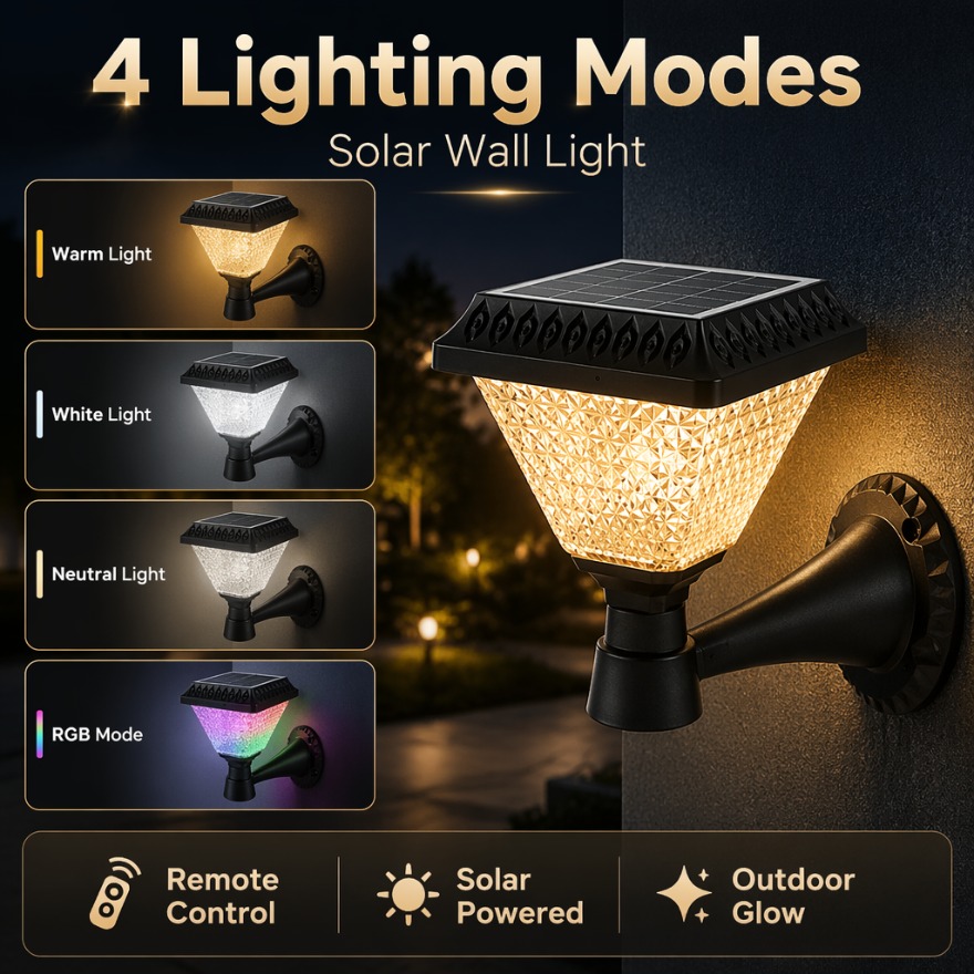 屋外ソーラーポストライトLEDウォールランプIP65防水RG - Outdoor Lighting Dusk To Dawn のレビューと価格