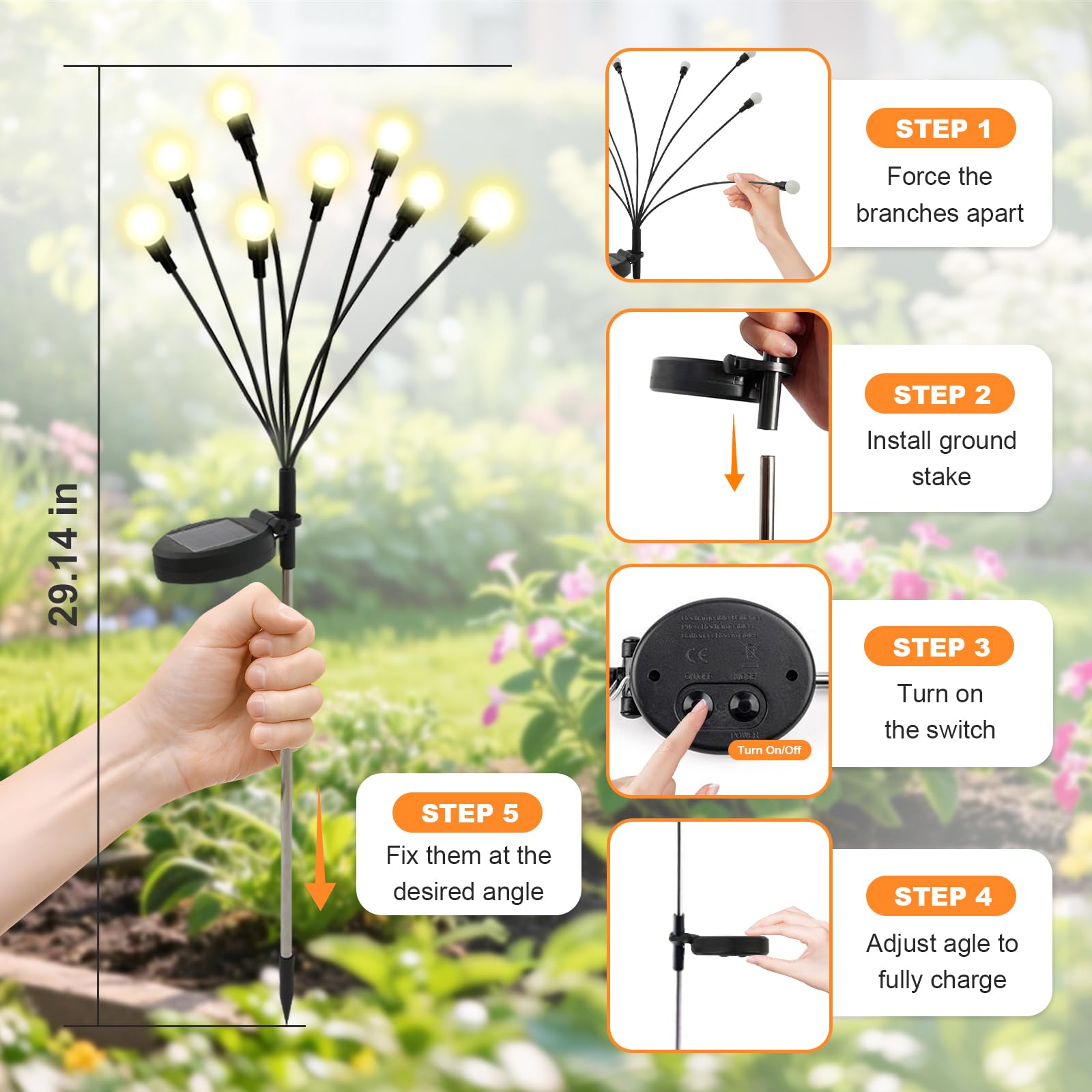 ソーラーガーデン装飾ライト 広場 パティオ 通路装飾 ソーラ - Outdoor Lighting Pathway のレビューと価格