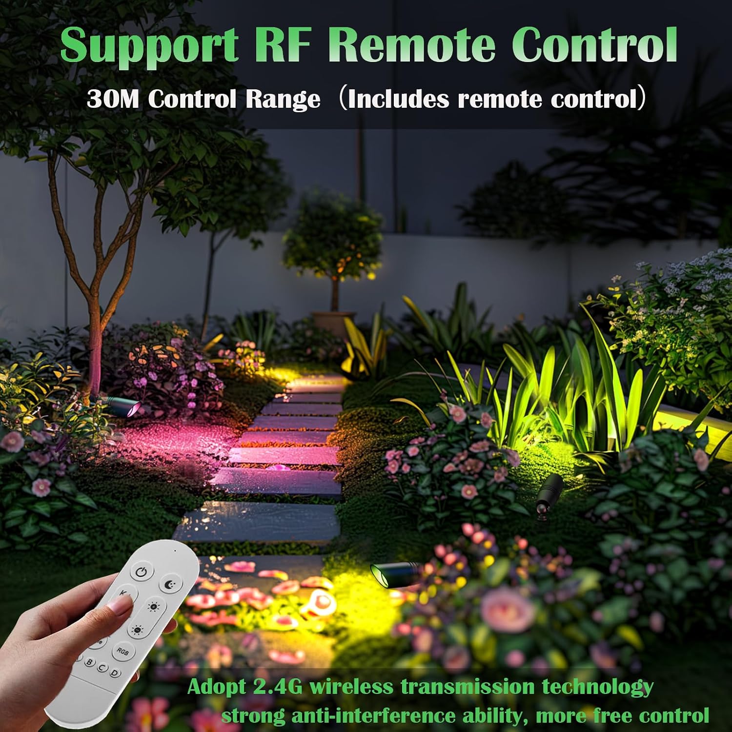 RGB低電圧景観照明キット 12ボルト変色景観照明 IP65 - Outdoor Lighting Kits Low Voltage のレビューと価格