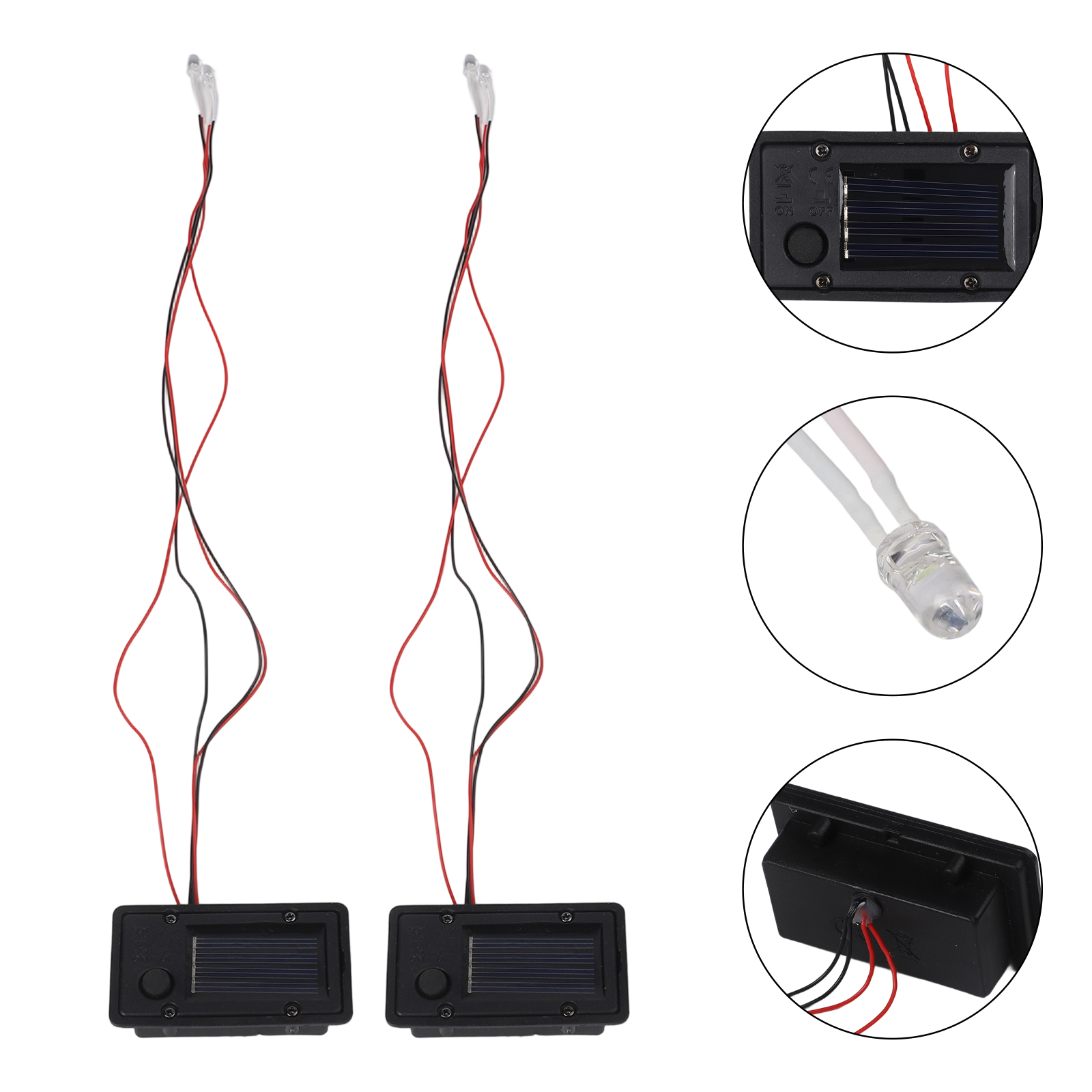 2個入りソーラーライトボックス交換用トップ、LED電球付き、 - Outdoor Lighting Box のレビューと価格