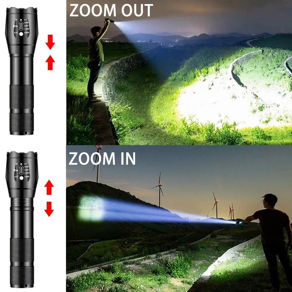 強力な LED トーチ屋外ハンドヘルド懐中電灯ポータブル伸縮 - Outdoor Lighting Not Working のレビューと価格