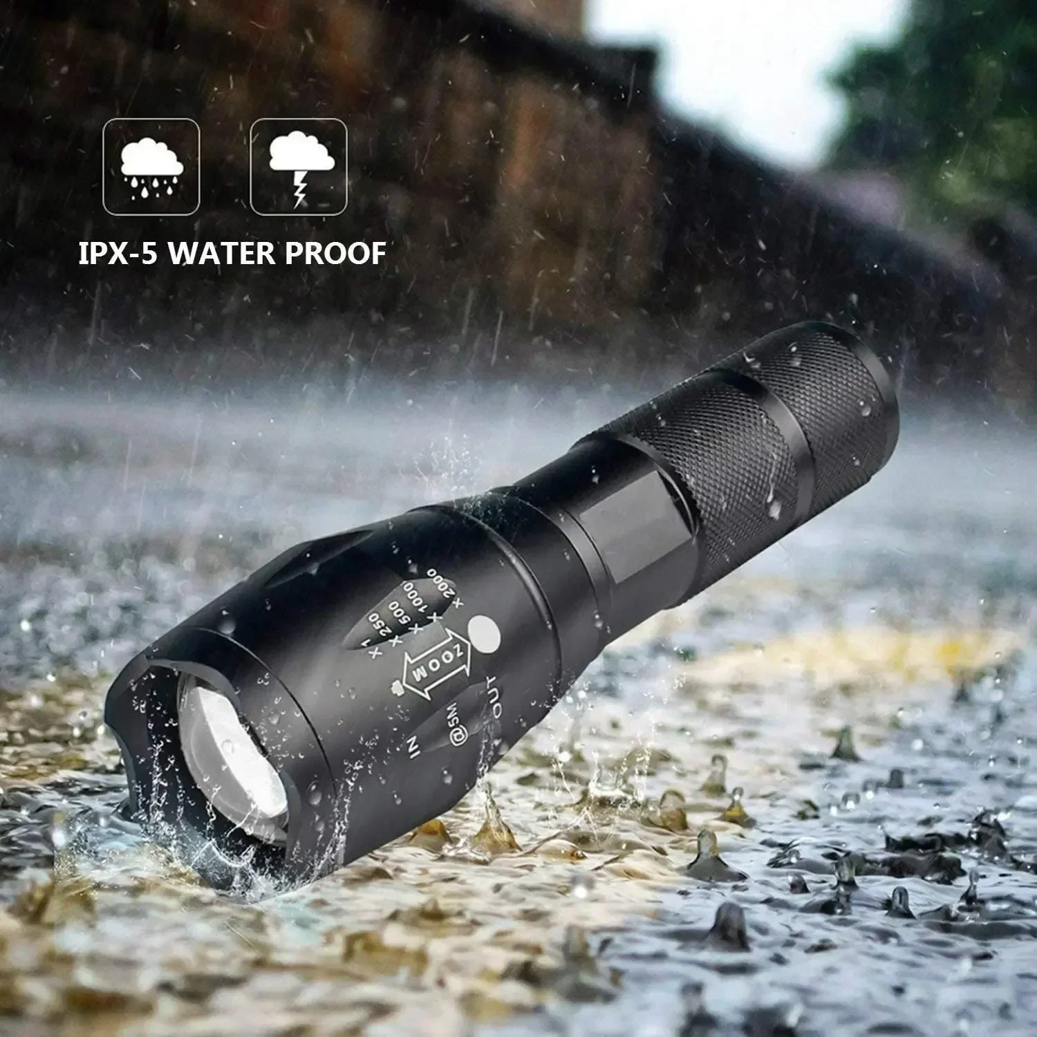 強力な LED トーチ屋外ハンドヘルド懐中電灯ポータブル伸縮 - Outdoor Lighting Not Working のレビューと価格