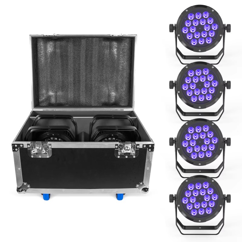 4個セット 18x10W IP65防水 パーライト RGBW - Outdoor Lighting Ip65 のレビューと価格