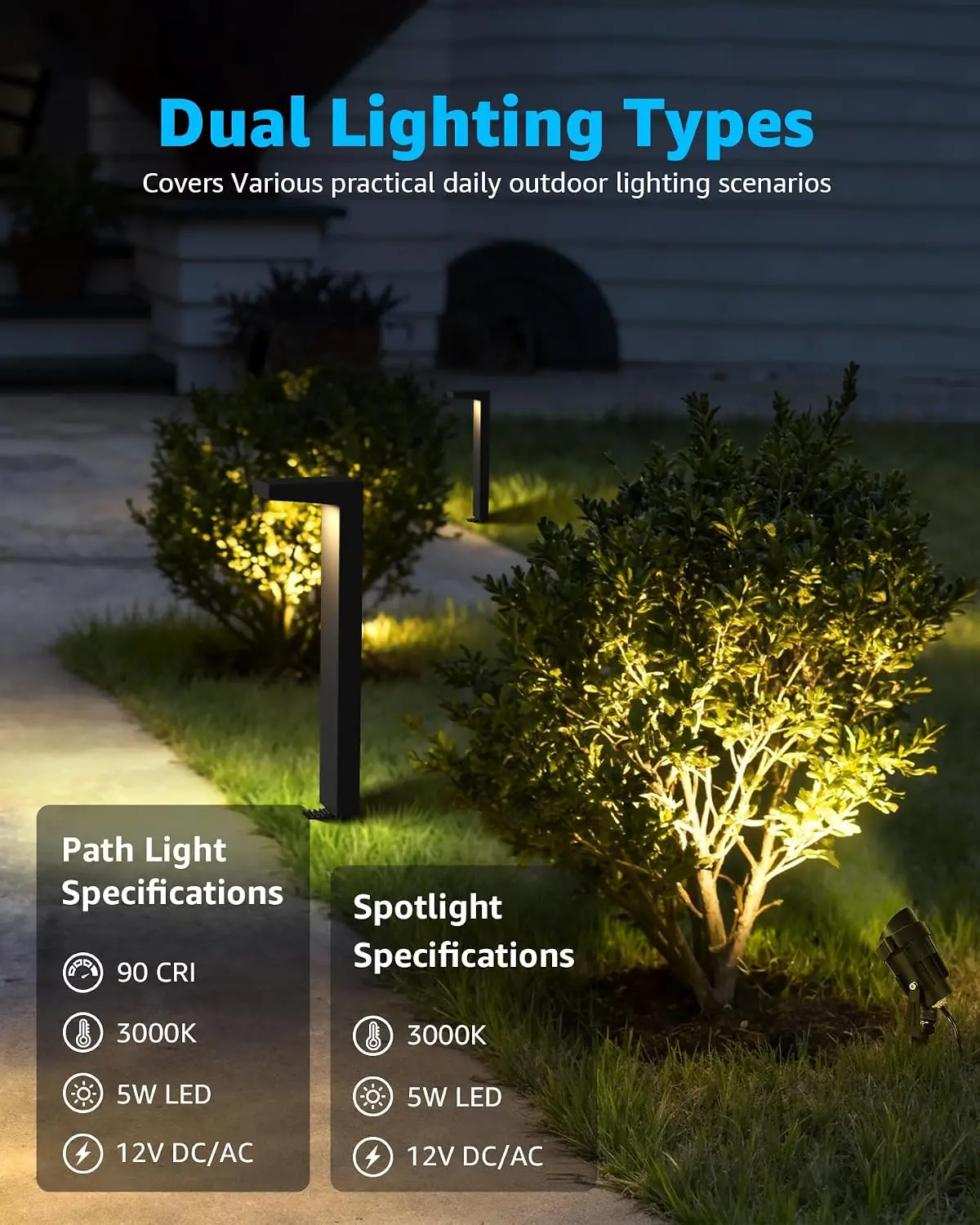 LED低電圧景観照明キット 屋外防水低電圧通路照明 スポット - Outdoor Lighting Kits Low Voltage のレビューと価格
