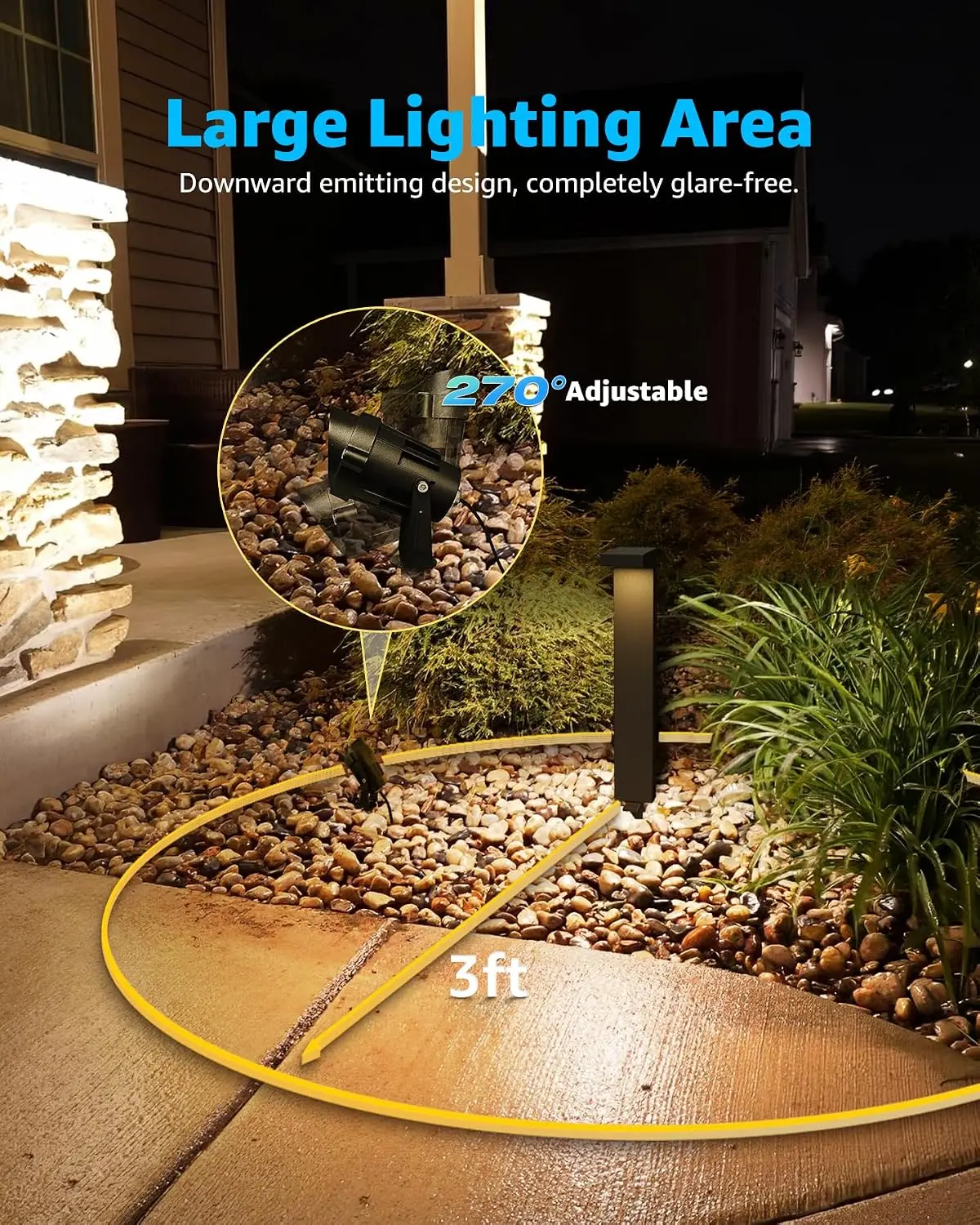 LED低電圧景観照明キット 屋外防水低電圧通路照明 スポット - Outdoor Lighting Kits Low Voltage のレビューと価格