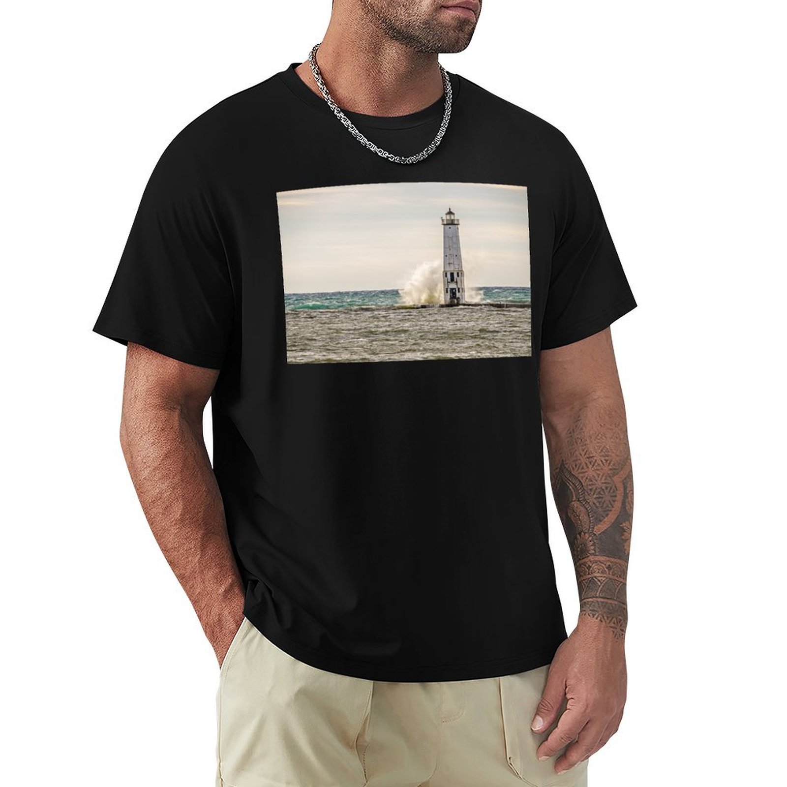 ビッグウェーブがフランクフォートに打ち寄せるライトTシャツ  - Outdoor Lighting Not Working のレビューと価格
