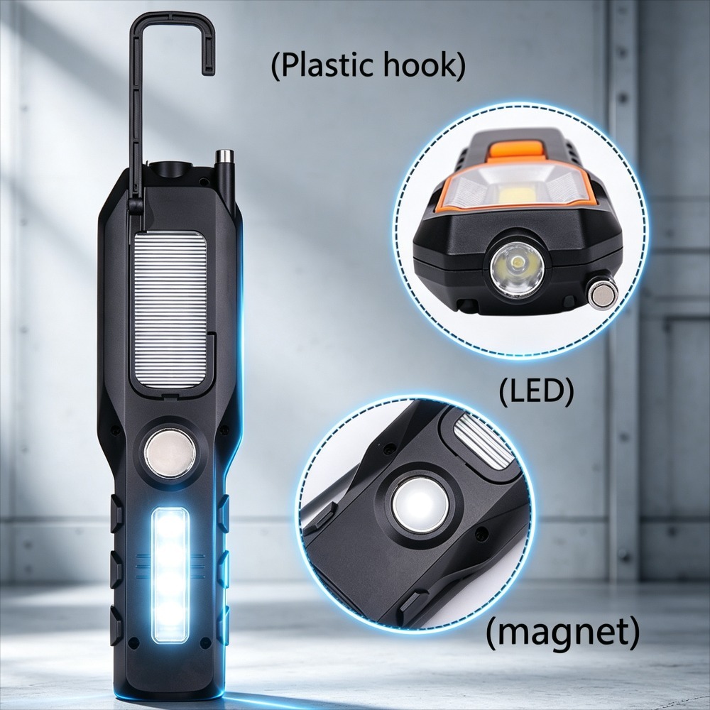 新しいLED作業灯、内蔵バッテリー、USB充電式、磁気回転式 - Outdoor Lighting Beacon のレビューと価格