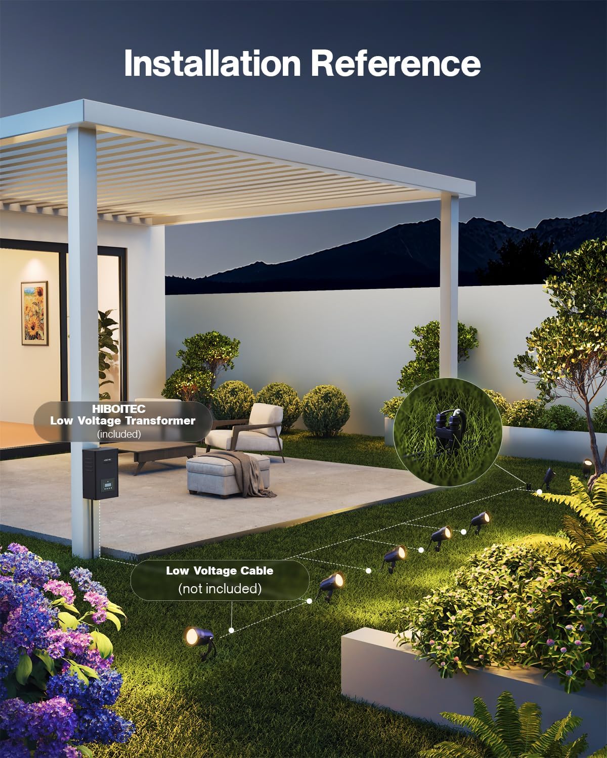12W景観照明キット 200W低電圧トランス 夕暮れ/夜明け - Outdoor Lighting Kits Low Voltage のレビューと価格