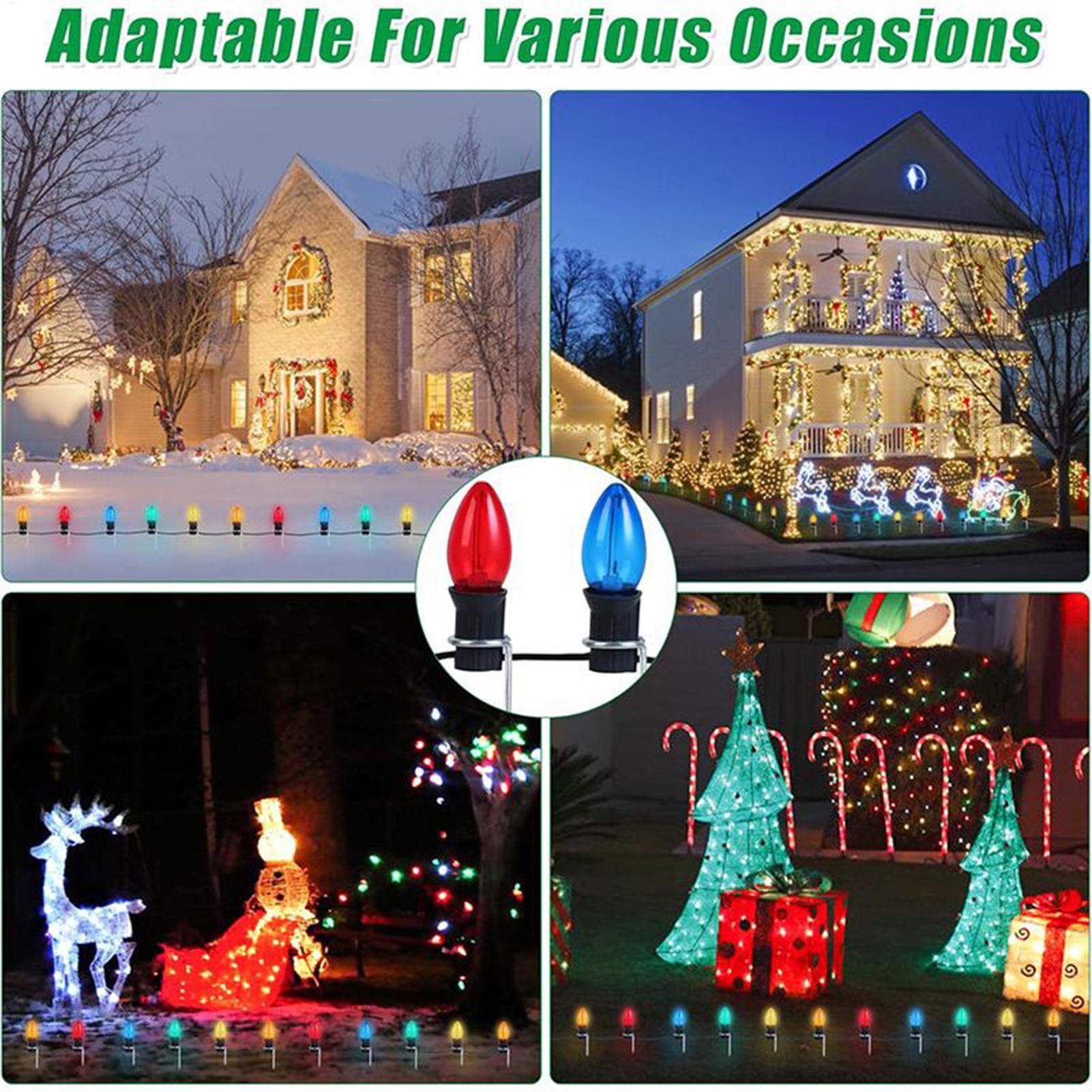 クリスマスライトステークス 12インチ 芝生用 屋外装飾 ク - Outdoor Lighting Pathway のレビューと価格