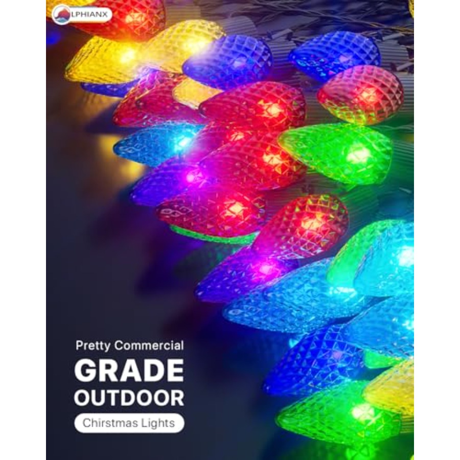 屋外用クリスマスライト、PVCコーティング銅線、マルチカラー - Outdoor Lighting No Wiring のレビューと価格