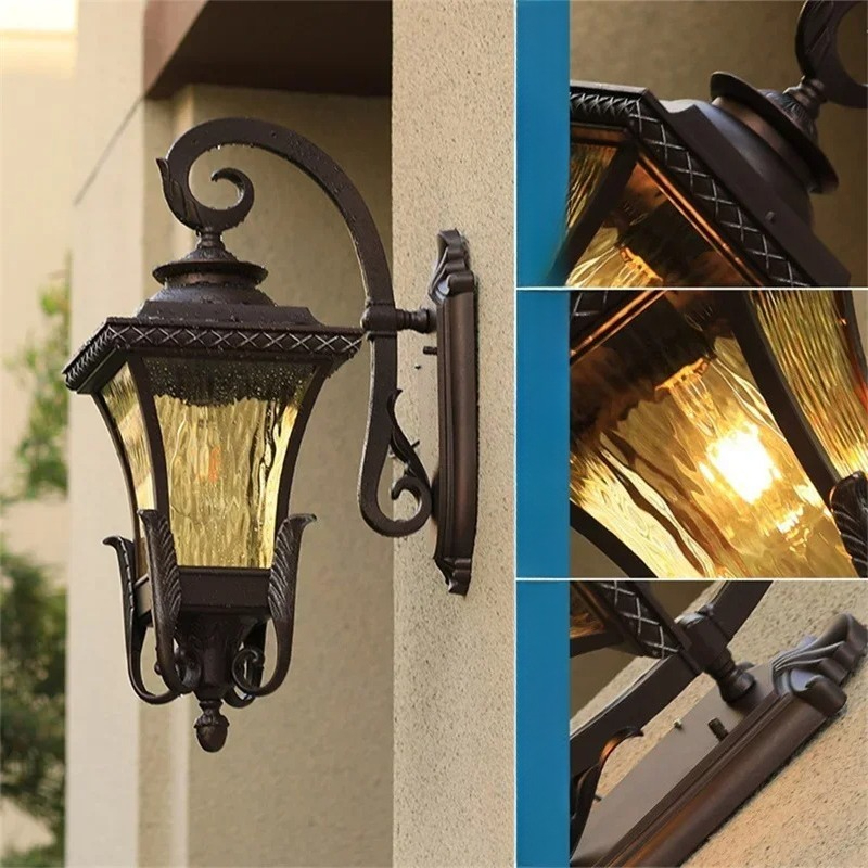 ヴィラコミュニティヨーロピアンスタイル屋外ウォールライト防水 - Outdoor Lighting Amazon のレビューと価格