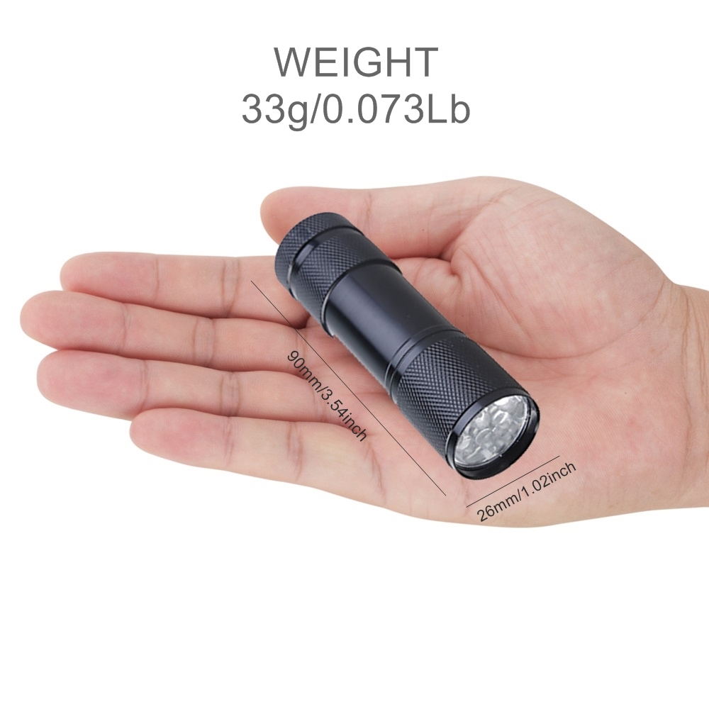 9 LED 白色光照明懐中電灯アルミニウムミニトーチ屋外ポー - Outdoor Lighting Not Working のレビューと価格