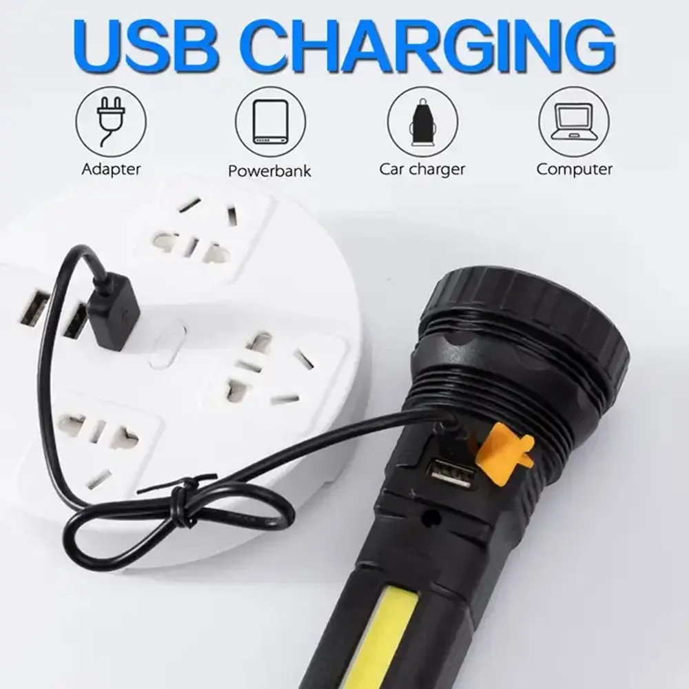 1PC 多機能ソーラー LED 懐中電灯屋外長距離トーチ緊急 - Outdoor Lighting Beacon のレビューと価格