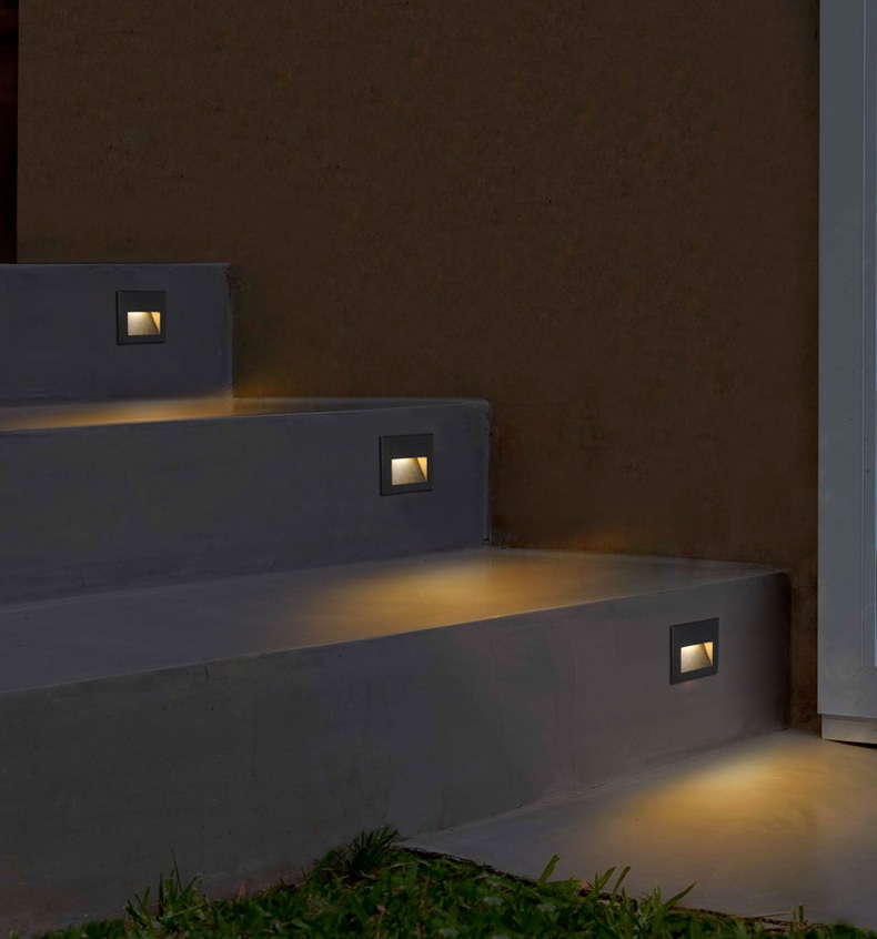 LEDデッキステップライト 15LED IP65防水 地下ラ - Outdoor Lighting Amazon のレビューと価格