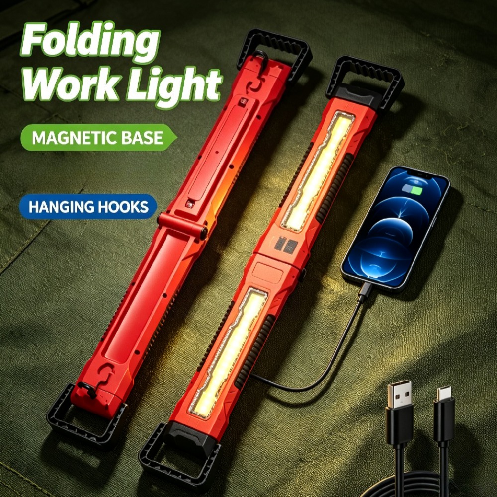 新型COB作業灯、USB充電式多機能ストリップランプ、磁気フ - Outdoor Lighting Led Strip のレビューと価格