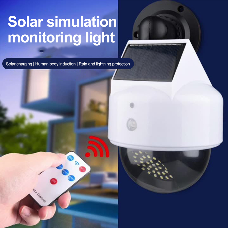 モーションセンサー付きソーラーシミュレーションカメラ,仮想カ - Outdoor Lighting Amazon のレビューと価格